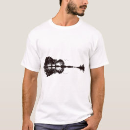 Guitar Landschaft Illustration T-Shirt