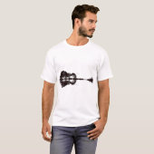 Guitar Landschaft Illustration T-Shirt (Vorne ganz)