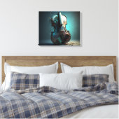 Guitar Leinwanddruck (Insitu (Schlafzimmer))