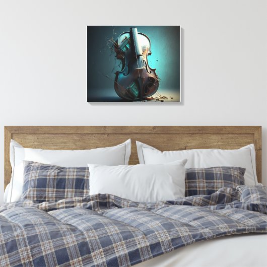 Guitar Leinwanddruck (Insitu (Schlafzimmer))