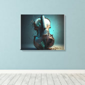 Guitar Leinwanddruck (Insitu (Holzboden))