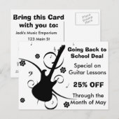 Guitar Lessons Verkauf Postkarte (Vorne/Hinten)