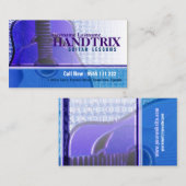 GUITAR "Lila Blues" Visitenkarte (Vorne/Hinten)