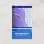 GUITAR "Lila Blues" Visitenkarte (Rückseite)