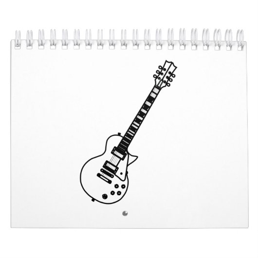 Guitar Line Drawing Kalender (Titelbild)