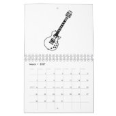 Guitar Line Drawing Kalender (Mär 2027)