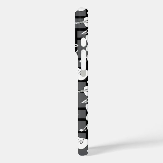 Guitar Lines Musiknotens Case-Mate iPhone Hülle (Rückseite / Links)