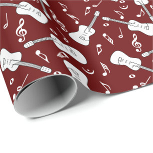 Guitar Lines Musiknotens Geschenkpapier