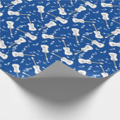 Guitar Lines Musiknotens Geschenkpapier (Ecke)