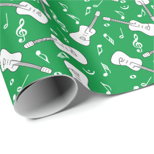 Guitar Lines Musiknotens Geschenkpapier