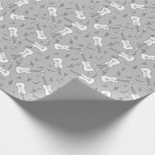 Guitar Lines Musiknotens Geschenkpapier (Ecke)