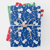 Guitar Lines Musiknotens Geschenkpapier Set (Beispiel)