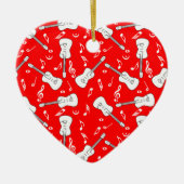 Guitar Lines Musiknotens Keramik Keramik Ornament (Vorne)