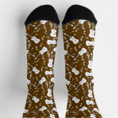 Guitar Lines Musiknotens Socken (Oben)