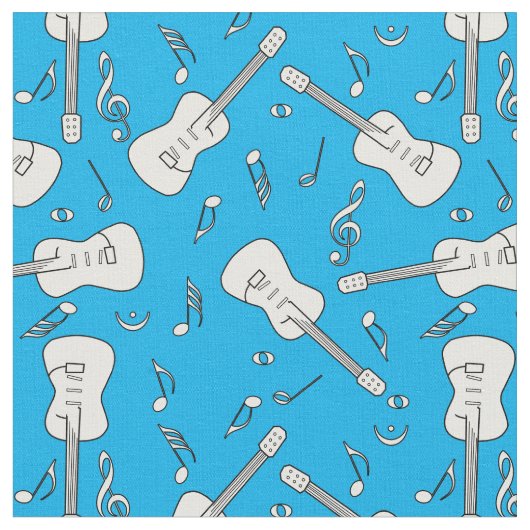 Guitar Lines Musiknotens Stoff (Nahaufnahme)