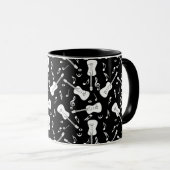 Guitar Lines Musiknotens Tasse (VorderseiteRechts)
