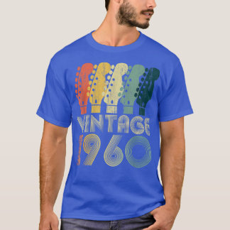 Guitar Lover 62 Year Old Gifts Vintage 1960 Limite T-Shirt