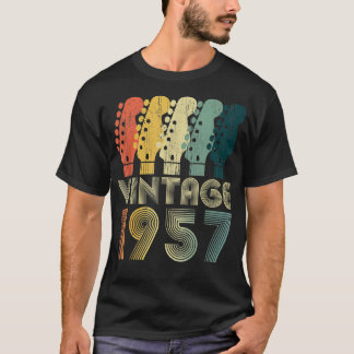 Guitar Lover 65 Year Old Gifts Vintage 1957 Limite T-Shirt