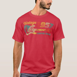 Guitar Lover 65Year Old Vintage 1957 Limited Editi T-Shirt