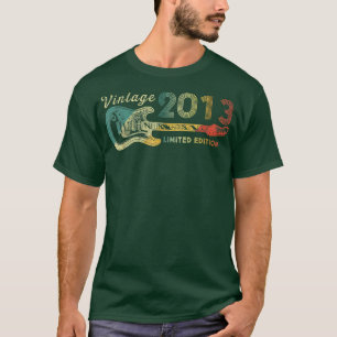 Guitar Lover 9 Jahre Alte Geschenke Vintag 2013 Li T-Shirt