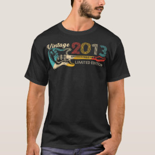 Guitar Lover 9 Jahre Old Boys Vintag 2013 Limited T-Shirt