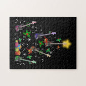 Guitar Lover | Christmas Tree Guitar Gift Puzzle (Horizontal)
