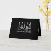 Guitar Lover | Das Leben ist voller wichtiger Ents Karte (Gelbe Blume)