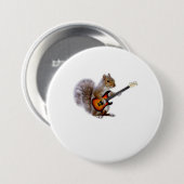 Guitar Lover | Eichhörnchen Gitarre spielen Button (Vorne & Hinten)