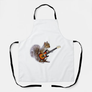 Guitar Lover Eichhörnchen Gitarre spielen Schürze
