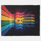 Guitar Lover Fleecedecke (Vorderseite (Horizontal))