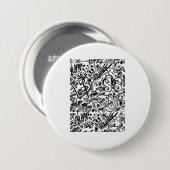 Guitar Lover | Gitarrenmuster - Geschenk Button (Vorne & Hinten)