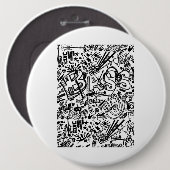 Guitar Lover | Gitarrenmuster - Geschenk Button (Vorne & Hinten)
