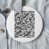 Guitar Lover | Gitarrenmuster - Geschenk Button (Beispiel)