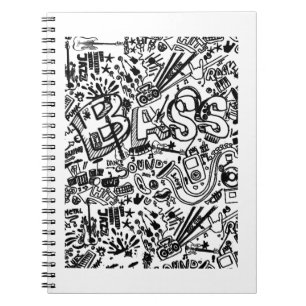Guitar Lover   Gitarrenmuster - Geschenk Notizblock