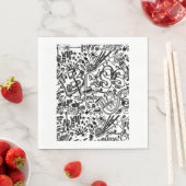 Guitar Lover | Gitarrenmuster - Geschenk Serviette (Beispiel)
