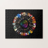 Guitar Lover | Gitarrenvielfalt Puzzle (Horizontal)