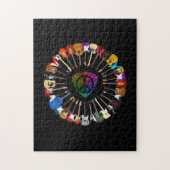 Guitar Lover | Gitarrenvielfalt Puzzle (Vertikal)