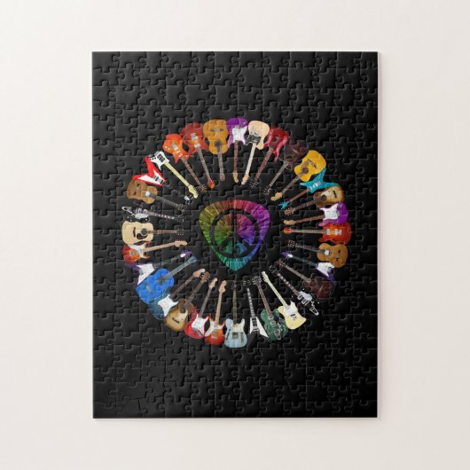 Guitar Lover | Gitarrenvielfalt Puzzle (Vertikal)