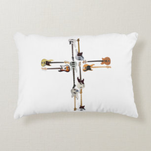 Guitar Lover Guitar Cross Gift Dekokissen