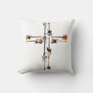 Guitar Lover Guitar Cross Gift Kissen