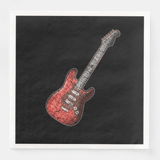 Guitar Lover | Guitar Player Gift Serviette (Vorderseite)