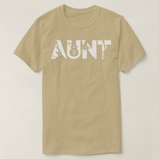 Guitar Lover Guitarist Aunt Funny Music Mothers Da T-Shirt (Design vorne)