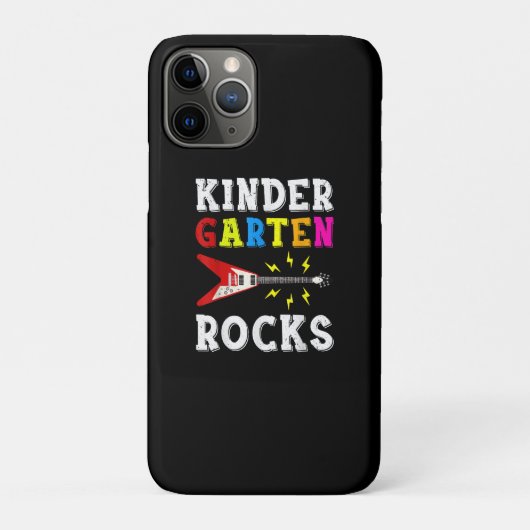 Guitar Lover | Kindergarten Rocks Gitarre Case-Mate iPhone Hülle (Rückseite)