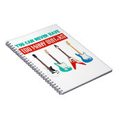 Guitar Lover | Man kann nie viele Gitarren haben Notizblock (Rechte Seite)