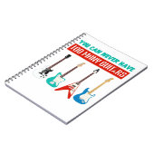 Guitar Lover | Man kann nie viele Gitarren haben Notizblock (Linke Seite)