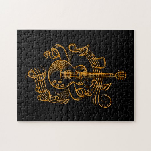 Guitar Lover | Musikgitarre Puzzle (Horizontal)
