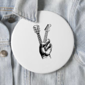 Guitar Lover | Say Hi Guitar Gift Button (Beispiel)