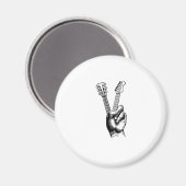 Guitar Lover | Say Hi Guitar Gift Magnet (Vorderseite/Rückseite)
