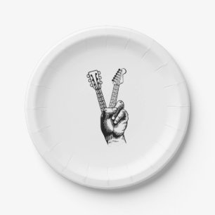 Guitar Lover Say Hi Guitar Gift Pappteller