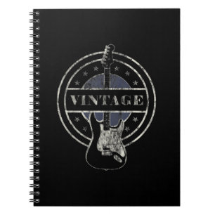 Guitar Lover Vintages Retro-Gitarrengeschenk Notizblock